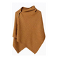 Stijlvolle poncho met knopen aan de zijkant voor dames