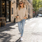 Hoodie voor dames met losse pasvorm en wijde mouwen – casual sweatshirt