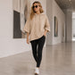 Hoodie voor dames met losse pasvorm en wijde mouwen – casual sweatshirt