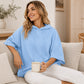 Hoodie voor dames met losse pasvorm en wijde mouwen – casual sweatshirt