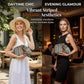 Geweven gestreepte clutch voor dames