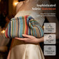 Geweven gestreepte clutch voor dames