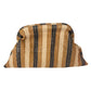 Geweven gestreepte clutch voor dames