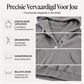 Hoodie van corduroy met halve knoopsluiting voor dames