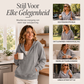 Hoodie van corduroy met halve knoopsluiting voor dames