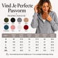 Hoodie van corduroy met halve knoopsluiting voor dames