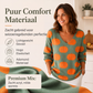 Casual gebreide damesblouse met V-hals en print
