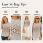 Damesmode: T-shirt met print en ronde hals