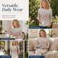 Damesmode: T-shirt met print en ronde hals