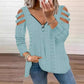 T-shirt met uitlopende schouders en rits voor dames