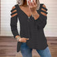 T-shirt met uitlopende schouders en rits voor dames