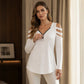 T-shirt met uitlopende schouders en rits voor dames
