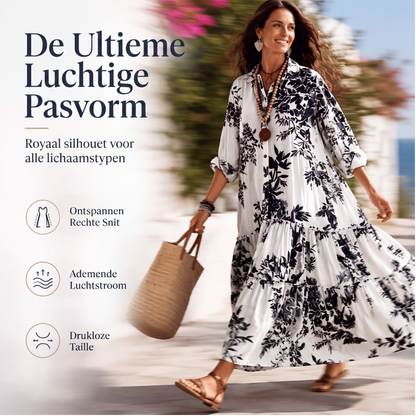 Maxi-jurk met bloemenprint voor dames