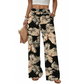 Damesbroek met luipaardprint en hoge taille