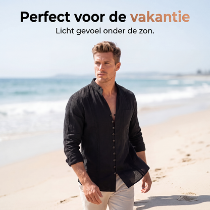 👕 50% KORTING! 🌊 Heren overhemd met knopen, zomers strandshirt – Ademend, lichtgewicht en losvallende pasvorm – perfect voor zonnige dagen, picknicks of een ontspannen vakantie 🏖️