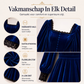 Vierkante hals vintage fluwelen jurk voor dames