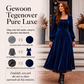 Vierkante hals vintage fluwelen jurk voor dames