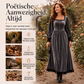 Vierkante hals vintage fluwelen jurk voor dames