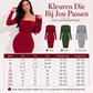 Geribbelde bodycon-jurk voor dames met kort vest