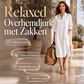 Wijde katoen-linnen overhemdjurk voor dames met zakken