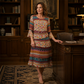 🌸 Nieuwe Collectie 👗 Dames Geplooide Jurk met Etnische Print en V-Hals – Uniek design, elegante uitstraling & comfortabele pasvorm ✨
