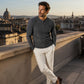 Heren Slim Fit Henley-shirt