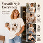 T-shirt met Ghost-print voor dames