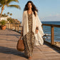 Chique vloeiende maxi-jurk en cover-up set voor dames
