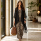 Chique vloeiende maxi-jurk en cover-up set voor dames