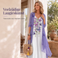 Dames Boho Bloemen Maxi Jurk & Omslagdoek Set