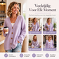 🔥 Tijdelijke Aanbieding ✨ Dames Oversized Gebreid Vest met V-Hals – Trendy Comfort & Relaxte Pasvorm 🤍