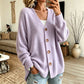 🔥 Tijdelijke Aanbieding ✨ Dames Oversized Gebreid Vest met V-Hals – Trendy Comfort & Relaxte Pasvorm 🤍