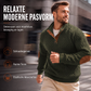 Casuale losvallende jacquard sweatshirt voor heren