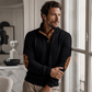 Casuale losvallende jacquard sweatshirt voor heren
