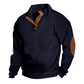 Casuale losvallende jacquard sweatshirt voor heren