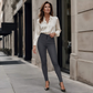 Stretch skinny broek met hoge taille voor dames