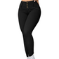 Stretch skinny broek met hoge taille voor dames