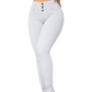 Stretch skinny broek met hoge taille voor dames