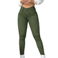 Stretch skinny broek met hoge taille voor dames