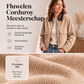 Dames corduroy jack met contrasterende revers