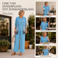 Elegante bedprintte 3-delige set voor dames