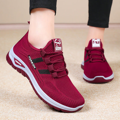 Ademende outdoorsneakers voor dames – Overal frisse voeten! Zachte, schokdempende zool – beschermt je gewrichten tijdens lange wandelingen.