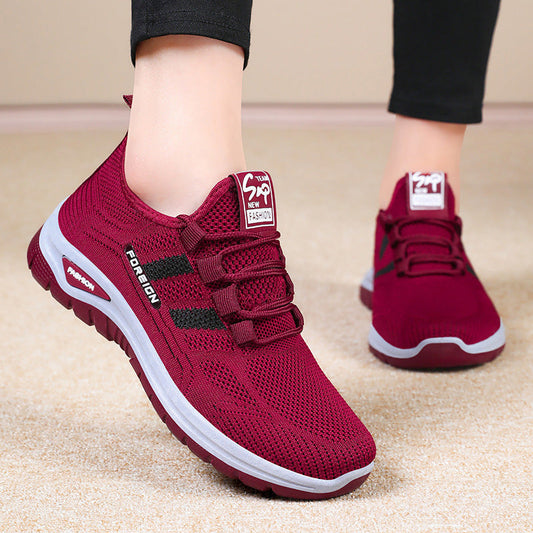 Ademende outdoorsneakers voor dames – Overal frisse voeten! Zachte, schokdempende zool – beschermt je gewrichten tijdens lange wandelingen.