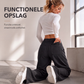 Casual wijde pijpen broek voor dames, ruimvallende pasvorm
