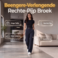 Casuele broek met hoge taille en rechte pijpen voor dames