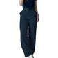 Casuele broek met hoge taille en rechte pijpen voor dames