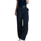 Casuele broek met hoge taille en rechte pijpen voor dames