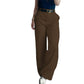 Casuele broek met hoge taille en rechte pijpen voor dames