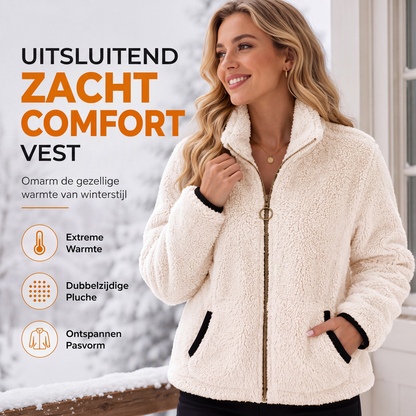 Casuele damesvest met rits