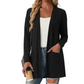 Casual damesvest met open voorkant en zakken